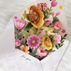 Wrapables 3D Pop Up Floral Greeting Card, Flower Bouquet Card for Mother's Day, Birthday, Anniversary, All Occasions, (Set of 2) Floral Bloom - 4 of 4