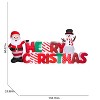 Gemmy Christmas Inflatable "Merry Christmas" Sign with Santa and Snowman, 5 ft Tall, Multi - 3 of 4