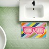 Stupell Industries Sunshine Vibes Sunglasses Printed Plush Bath Mat And Bath Rug, Design By Emily Cromwell, 18"X30" - 3 of 4