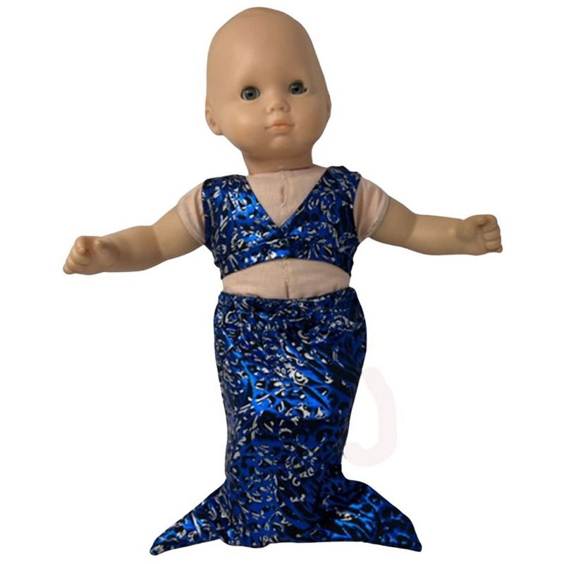 Doll Clothes Superstore Blue Mermaid Fits 15-16 Inch Baby Dolls, 2 of 5