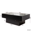 Kumasinova 39"-57" Extandable Coffee Table with Hidden Storage Compartment,Modern Living Room Center Table with PB&MDF Frame,Black - 2 of 4