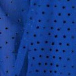 vivid blue polka dots