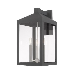 Livex Lighting Nyack 3 - Light Wall Light in  Scandinavian Gray - 1 of 4