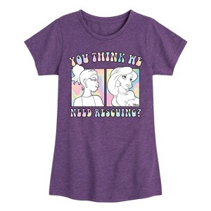 Girls' - Disney - You Think We Need Rescuing Fitted Short Sleeve Graphic T-Shirt - 1 of 4
