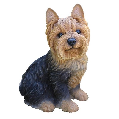 9" Polyresin Sitting Yorkshire Terrier Statue Brown - Hi-Line Gift
