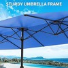 13ft Double-Sided Patio Umbrella, UV99% Protection, Fade-Resistant Outdoor Market Umbrella with Crank Handle, Alloy Steel Frame (No Base Included) - 4 of 4