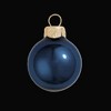 Northlight Pearl Glass Christmas Ball Ornaments - 3.25" (80mm) - Midnight Blue - 8ct - 3 of 4