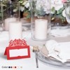 Unique Bargains Hollow Lace Cut Design Foldable Decor Table Name Place Cards 25 Pcs - 4 of 4