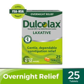 Dulcolax Gentle and Predictable Overnight Relief Laxative Tablets - 25ct