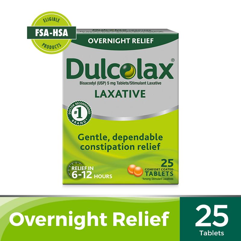 Dulcolax Gentle and Predictable Overnight Relief Laxative Tablets, 1 of 13