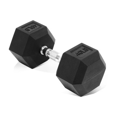 Sapphtopaz Rubber Coated Hex Dumbbell, Dumbbell Set with Non-Slip Grips for Exercise, Muscle Toning, Space-saving Home Gym Strength Training Dumbbells