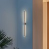 JONATHAN Y Vara Modern Minimalist Indoor/Outdoor Metal 350-Degree Rotate Dimmable Integrated Linear LED Wall Sconce - 2 of 4