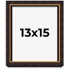 PosterPalooza | Modern Shadow Box 1" Depth Brown Picture Frame - UV Acrylic, Backing, Hanging Hardware - 2 of 4