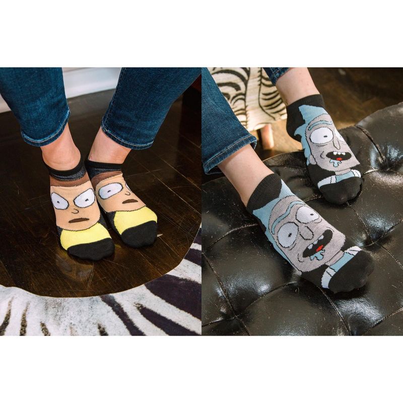 HYP Rick and Morty Novelty Low-Cut Adult Ankle Socks | 5 Pairs, 5 of 8