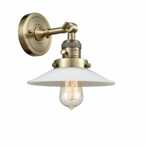 Halophane - 1 Light Wall Sconce In Industrial Style-8 Inches Tall and 8.5 Inches Wide - 1 of 1