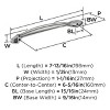 Amerock Intertwine 6-5/16 inch (160mm) Center-to-Center Cabinet Pull or Furniture Pull - 3 of 4