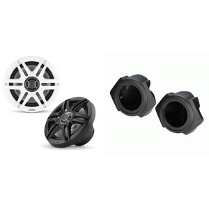 Clarion CMS-651-SWB 6.5" Sport Grill Marine Speakers & Polaris RZR Front 6.5" Speaker Pods 2014-UP ( Except PRO XP) - 1 of 4