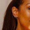 Made By Mary | Pearl Huggie Hoop Earrings - 2 of 4