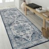 Luxury Pearl Velvet Persian Flower Rug, Foldable & Washable, Non-Slip, Kid & Pet Friendly, Durable Edges for Busy Areas - 3 of 4