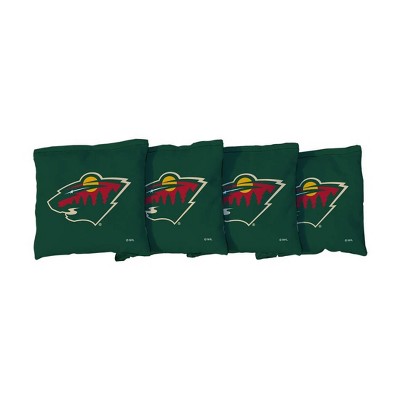 NHL Minnesota Wild Corn-Filled Cornhole Bags Green - 4pk