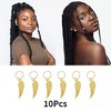 Unique Bargains Wings Hair Ring Pendants 10 Pcs - 3 of 4
