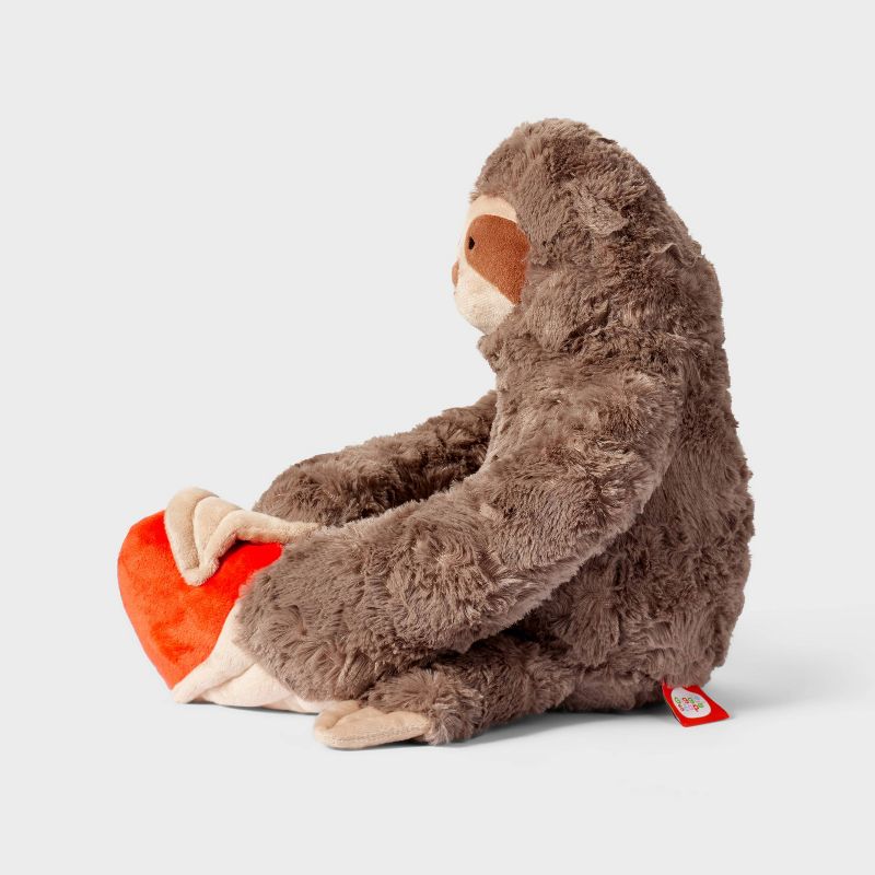 11&#39;&#39; Sloth Stuffed Animal with Heart - Gigglescape&#8482;, 3 of 5