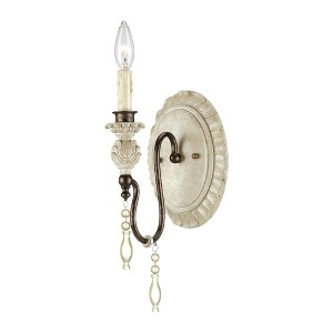 Millennium Lighting Denise 1 - Light Sconce in  Antique White/Bronze - 1 of 1