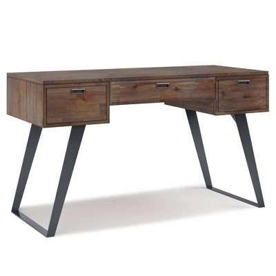 Hardwick Desk Rustic Natural Aged Brown - WyndenHall