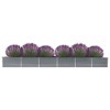 vidaXL Raised Bed Gray Galvanized steel Large Durable Raised Bed - 2 of 4