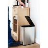 LunaLulinlk 2.6 Gallon Trash Can, Stainless Steel Step On Bathroom Trash Can, Silver - 4 of 4
