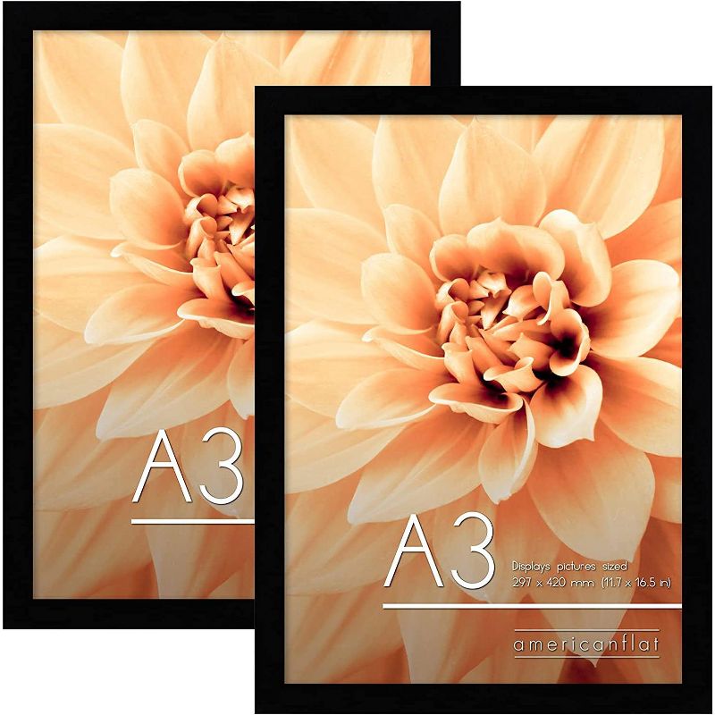 Americanflat Poster Frame with plexiglass - Available in a variety of sizes and styles, 1 of 8