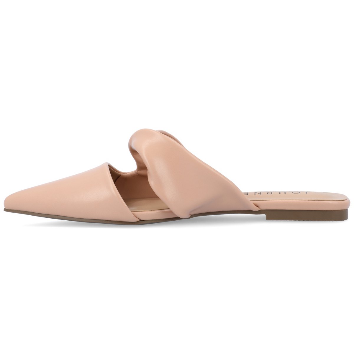 Женские сабо Journee Collection Women's Enniss Open Side Pointed Toe Mule Flats Blush 8 — фото 2