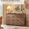 Farmhouse 6 Drawers Dresser, Large Wood Chest of Drawers with Handle for Bedroom, Living Room - 2 of 4
