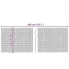 vidaXL Garden Fence 157.5"x39.4" Reed - 4 of 4