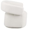 Meridian Furniture,Niya Cream Linen Textured Fabric Swivel Accent Chair - 3 of 4