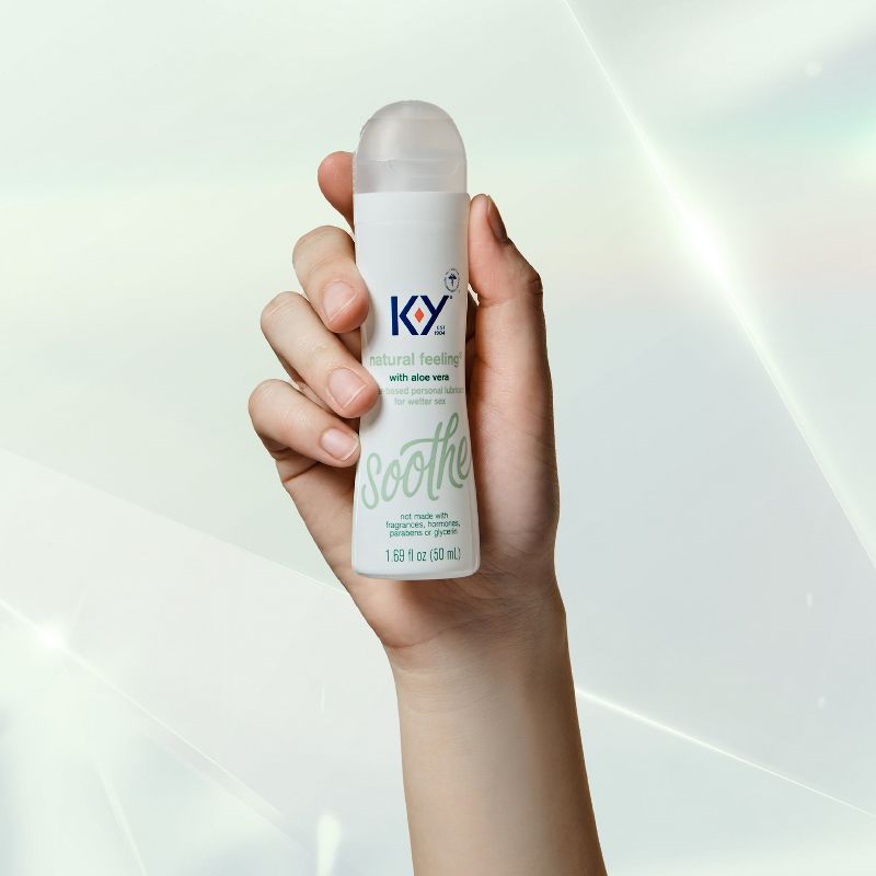 K-Y Natural Feeling Water-Based Lube with Aloe Vera - 1.69 fl oz, 3 of 12