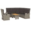 vidaXL Garden Lounge Set Grey PE Rattan Large GARDEN LOUNGE SET Other - 3 of 4