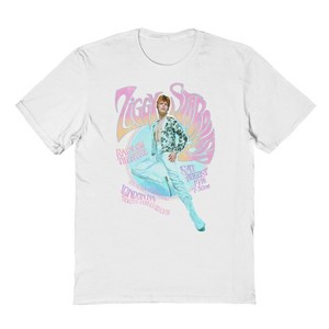 David Bowie Men's Ziggy Star Short Sleeve Graphic Cotton T-Shirt - 1 of 1