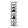 SEVOBAL Shoe Racks Tall Vertical Organizer with Bedroom Display Stand BedRoom Side Table for Living Spaces, White, 27.94"*11.7"*48.7" - 2 of 4