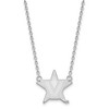 Black Bow Jewelry 14k White Gold Vanderbilt Commodores NCAA Necklace 18 Inch - 2 of 4
