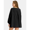 EXLURA EXLURA Womens Spring Long Sleeve Shirts V Neck Casual Maternity Tops Loose Babydoll Pullover Dressy Tunic Blouse Outfits 2025 Apricot - 4 of 4
