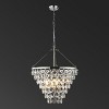 Nydia 4 Light 32"-80" Adjustable Crystal Teardrop Chandelier - CTL1017A - Nickle - Safavieh Couture - 2 of 4