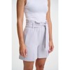 Lafidi Women’s Libbi Hi-Rise Paperbag Shorts with Self Sash Belt and Side & Welt Pockets for a Flowy Yet Tailored Look - 3 of 4