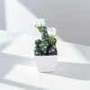 Unique Bargains Artificial Plants Multi-Head Cactus Plastic 3.03"x3.03"x6.30" 1 Pcs - 2 of 4