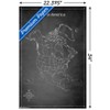 Trends International Chalk Map - North America Unframed Wall Poster Prints - 3 of 4