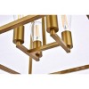 Elegant Lighting Declan 16 inch pendant in brass - 4 of 4