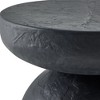 Uttermost Hurlee Outdoor Accent Table Crafted from Glass Reinforced Concrete-Featuring a Beautiful Black Slate Textured Finish - 3 of 3