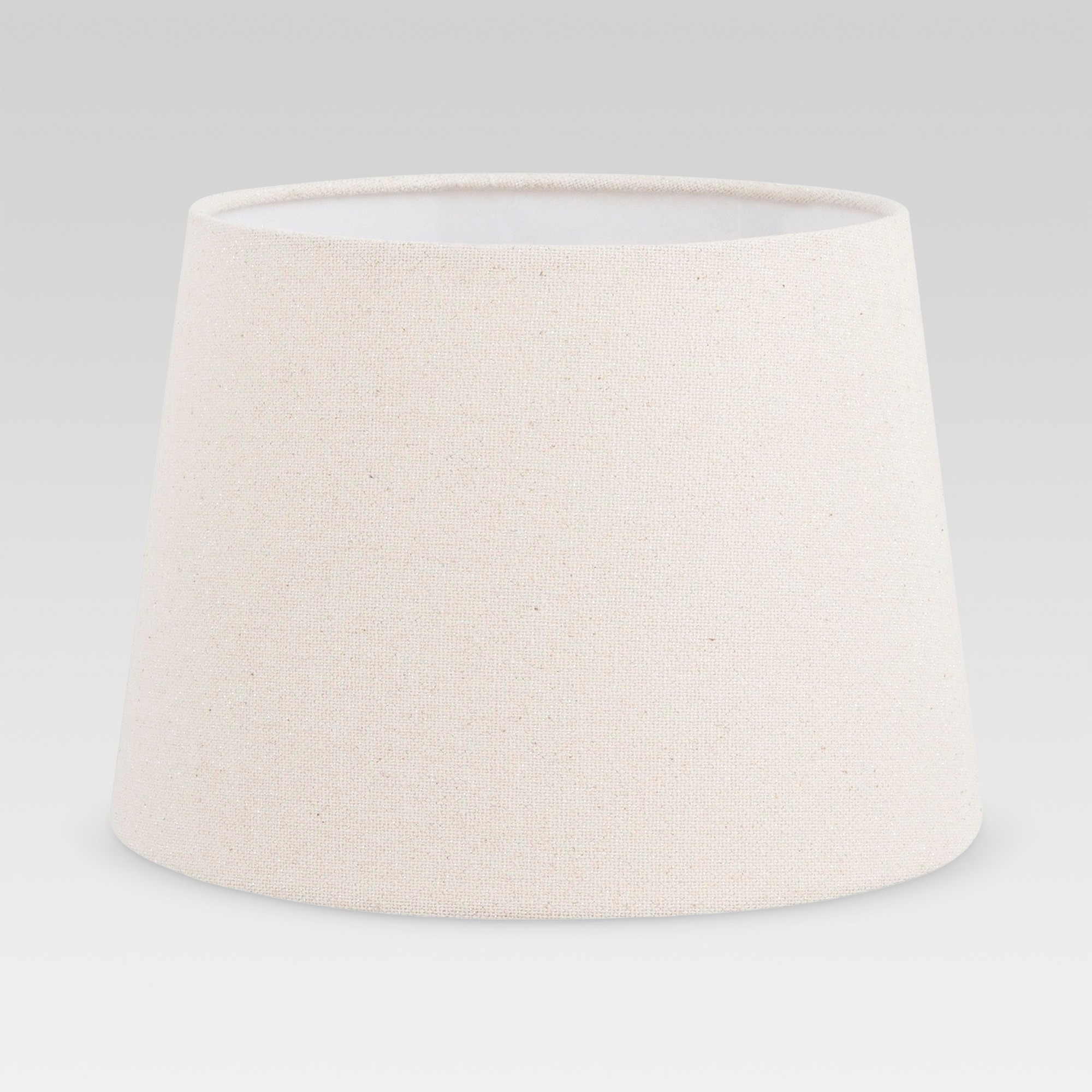 Metallic Linen Lamp Shade Ivory - Threshold