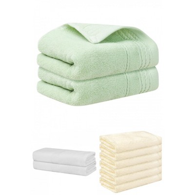 REGALWOVEN Striped Soft Absorbent Bathroom Cotton Towel Set 3 Pcs