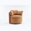 CAVINAS Teddy Fabric 360° Swivel Comfy Armchair with Back Cushion,Rotating and Storage Accent Chair   for Living Room,Bedroom,Office - 2 of 4